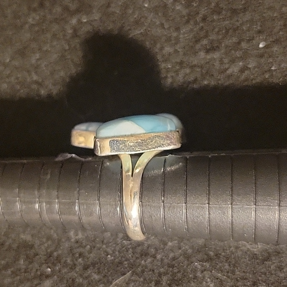 Larimar Sterling Ring - image 2